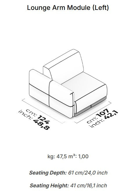 14 модула за модулен разтегателен диван «Le Mans Comfort»