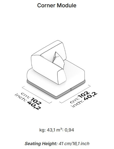 14 модула за модулен разтегателен диван «Le Mans Comfort»