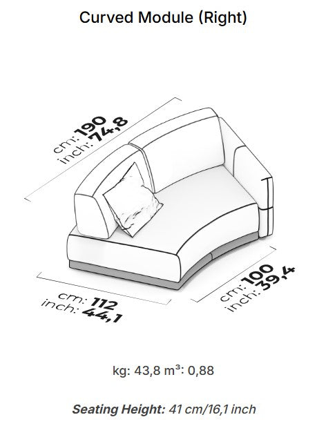 14 модула за модулен разтегателен диван «Le Mans Comfort»