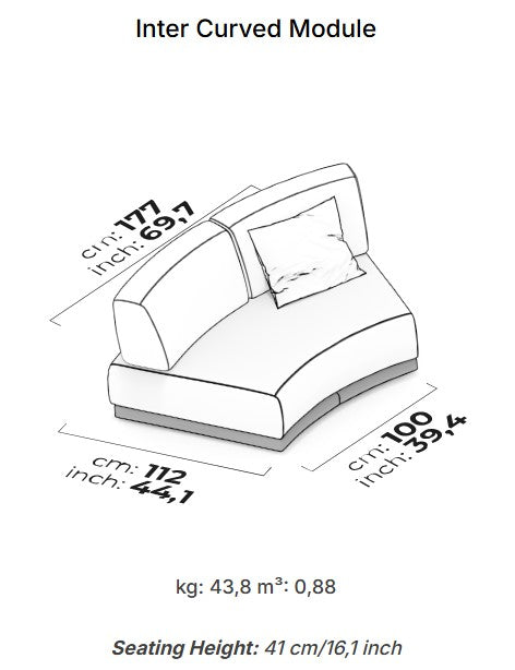 14 модула за модулен разтегателен диван «Le Mans Comfort»