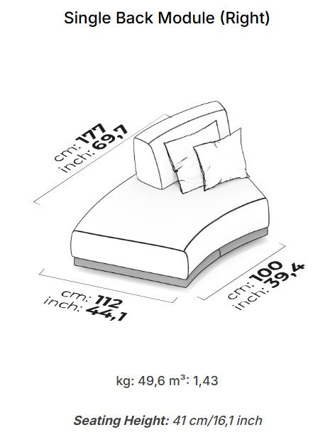 14 модула за модулен разтегателен диван «Le Mans Comfort»
