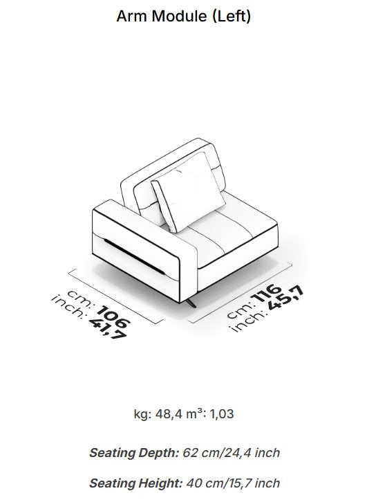 8 модула за модулен разтегателен диван «Morocco»