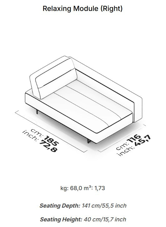 8 модула за модулен разтегателен диван «Morocco»