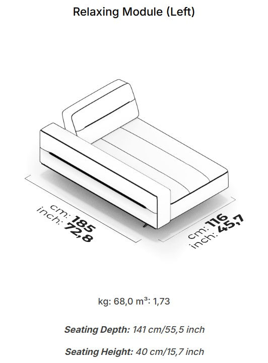8 модула за модулен разтегателен диван «Morocco»