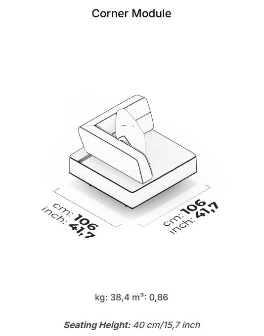 8 модула за модулен разтегателен диван «Morocco»