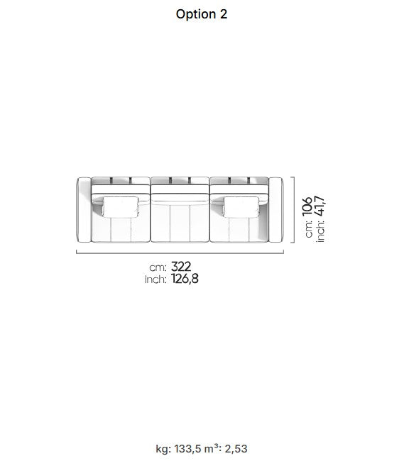 27 готови конфигурации на модулен разтегателен диван «Morocco»