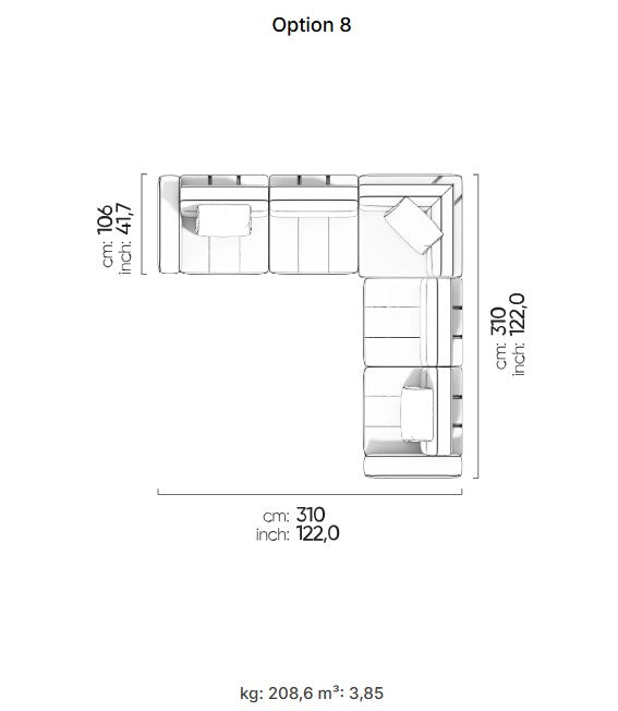 27 готови конфигурации на модулен разтегателен диван «Morocco»
