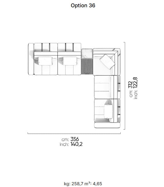 27 готови конфигурации на модулен разтегателен диван «Morocco»