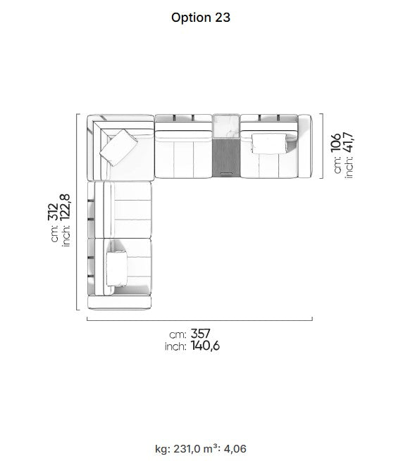 27 готови конфигурации на модулен разтегателен диван «Morocco»