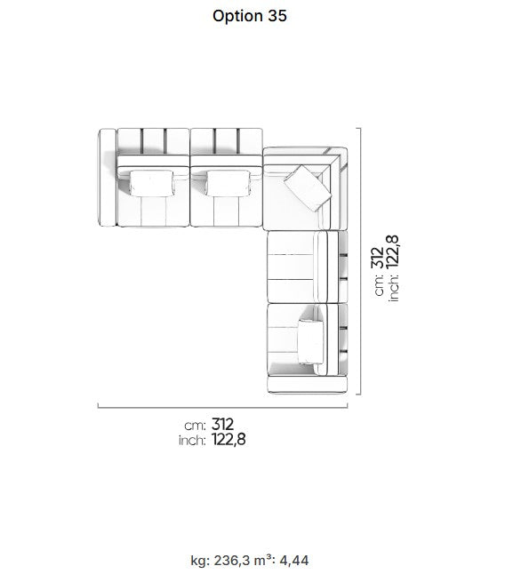27 готови конфигурации на модулен разтегателен диван «Morocco»