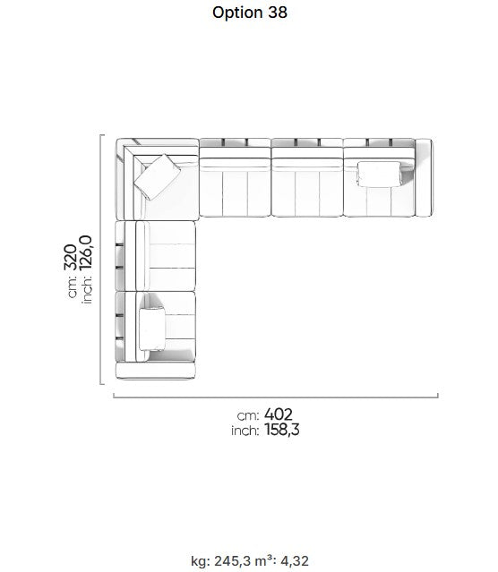 27 готови конфигурации на модулен разтегателен диван «Morocco»