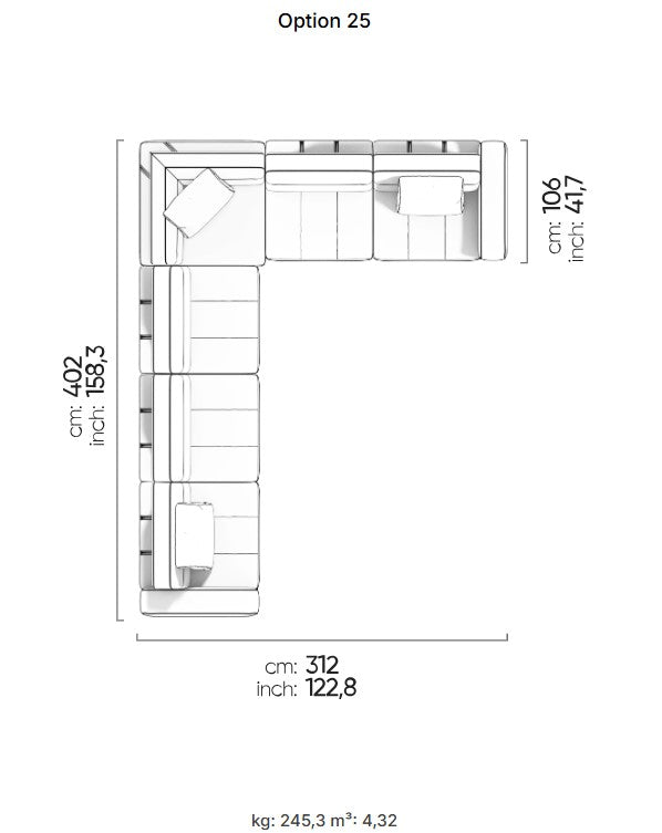 27 готови конфигурации на модулен разтегателен диван «Morocco»