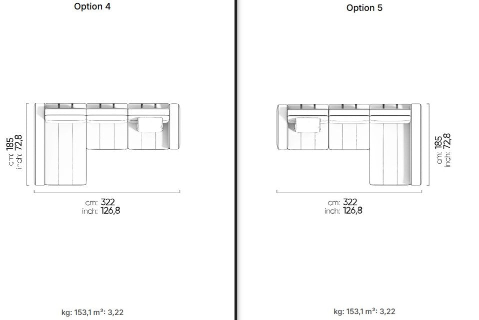 27 готови конфигурации на модулен разтегателен диван «Morocco»