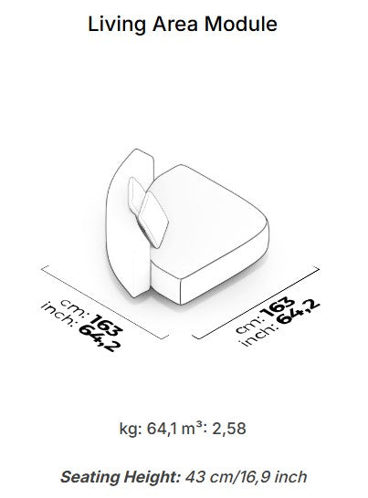 15 модула за модулен диван «Cubic»