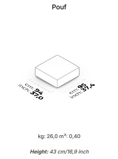 15 модула за модулен диван «Cubic»
