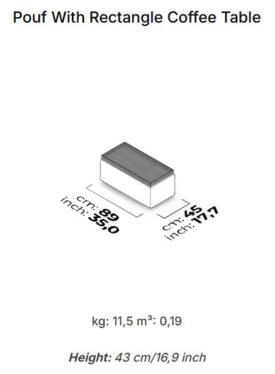 15 модула за модулен диван «Cubic»