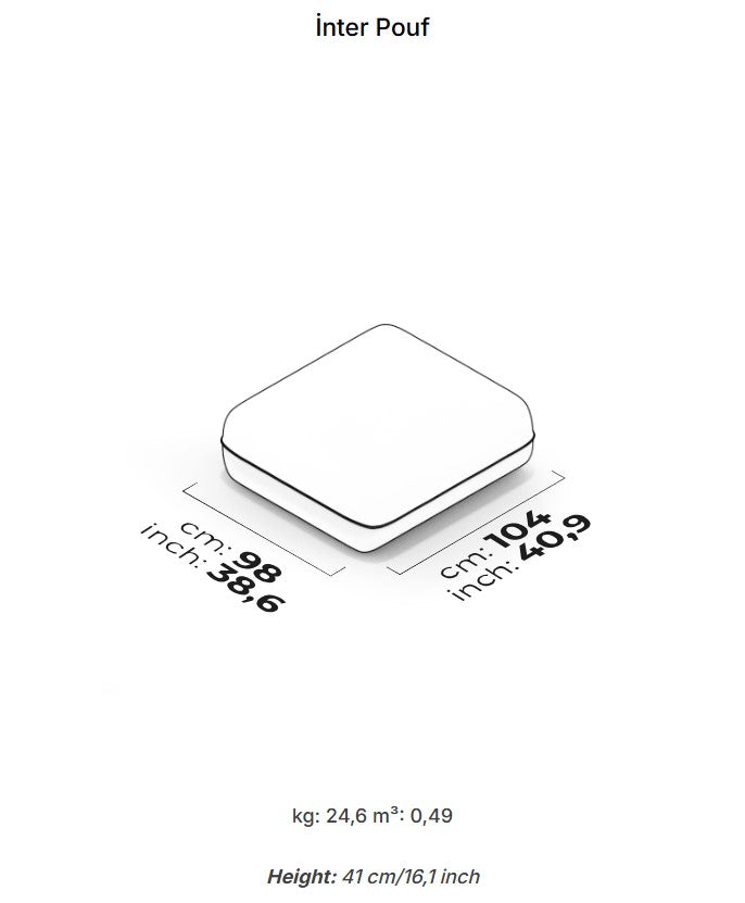 10 модула за модулен диван «Icona» + конзолна масичка, лежанка