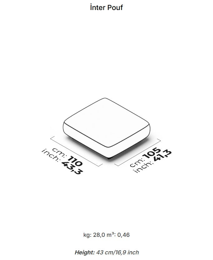 10 модула за модулен разтегателен диван «Bon Bon Linea»