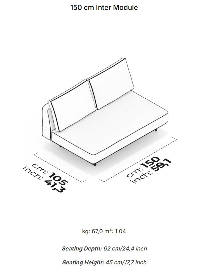 8 модула за модулен диван «Loft»