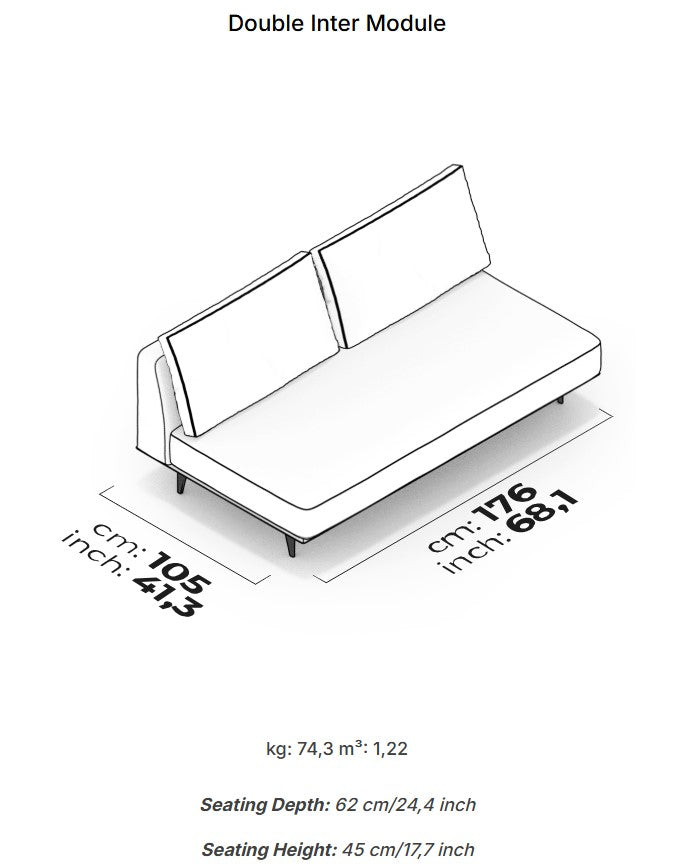 8 модула за модулен диван «Loft»