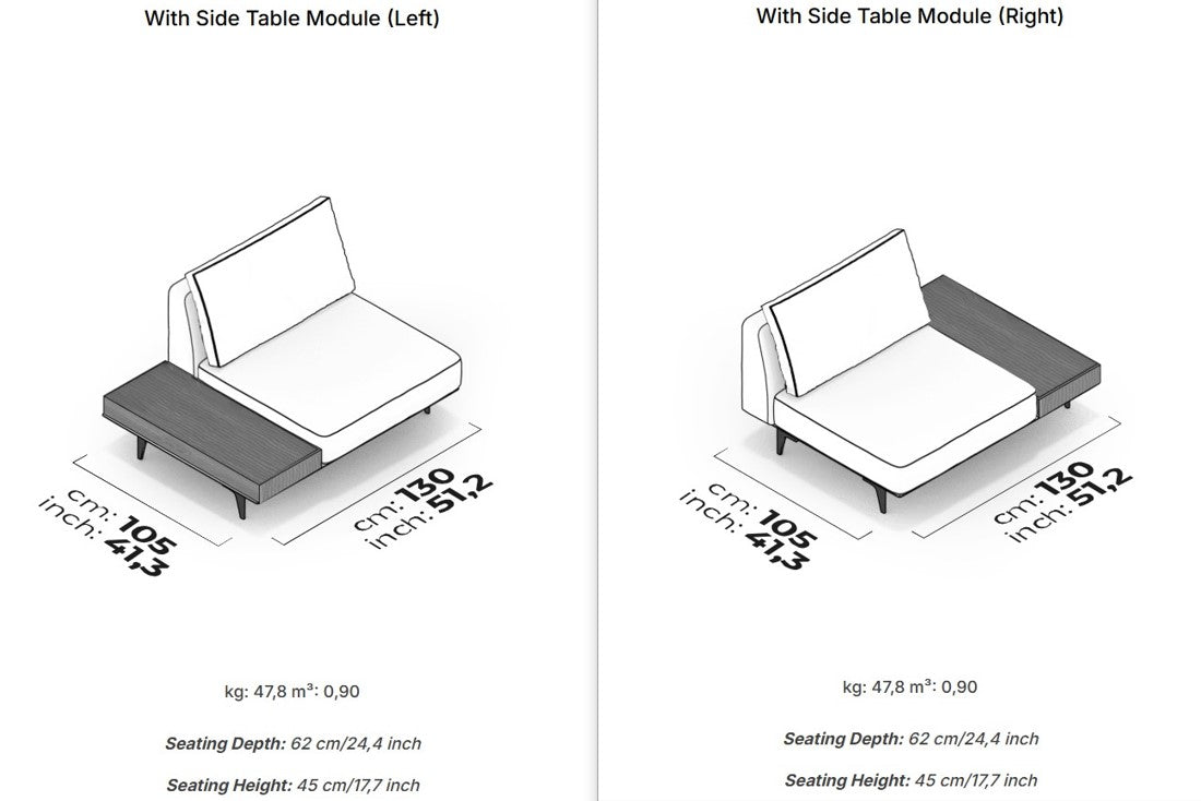 8 модула за модулен диван «Loft»