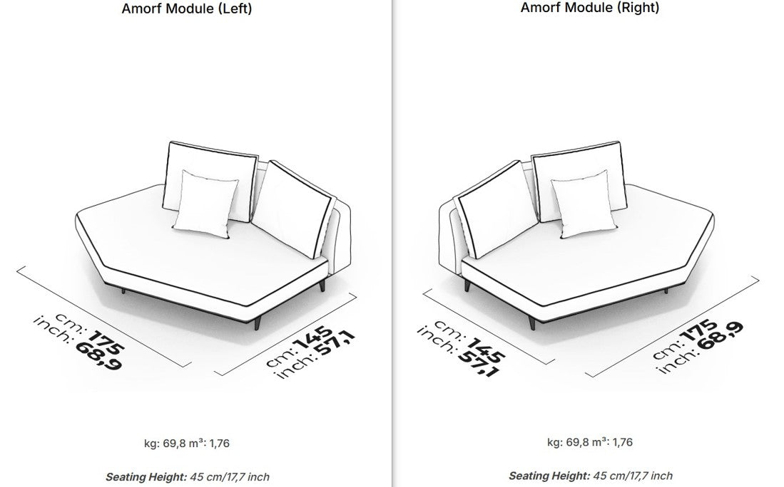 8 модула за модулен диван «Loft»
