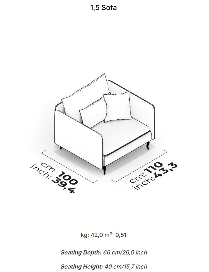 10 модула за модулен диван «Fox»