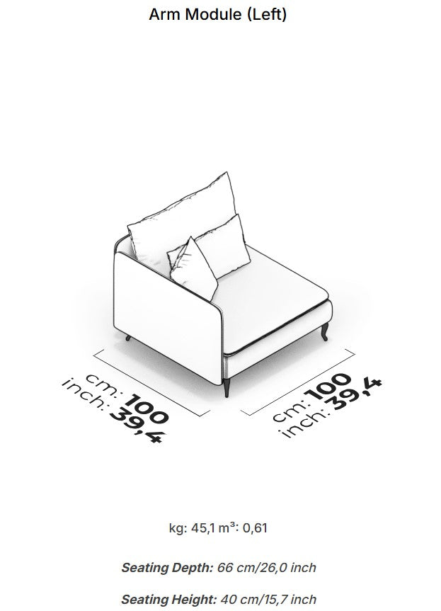 10 модула за модулен диван «Fox»