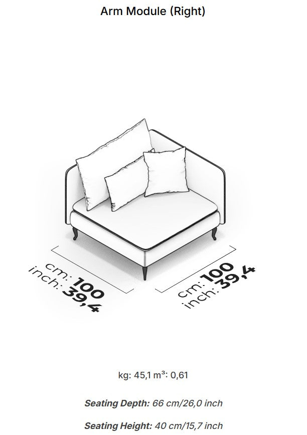 10 модула за модулен диван «Fox»