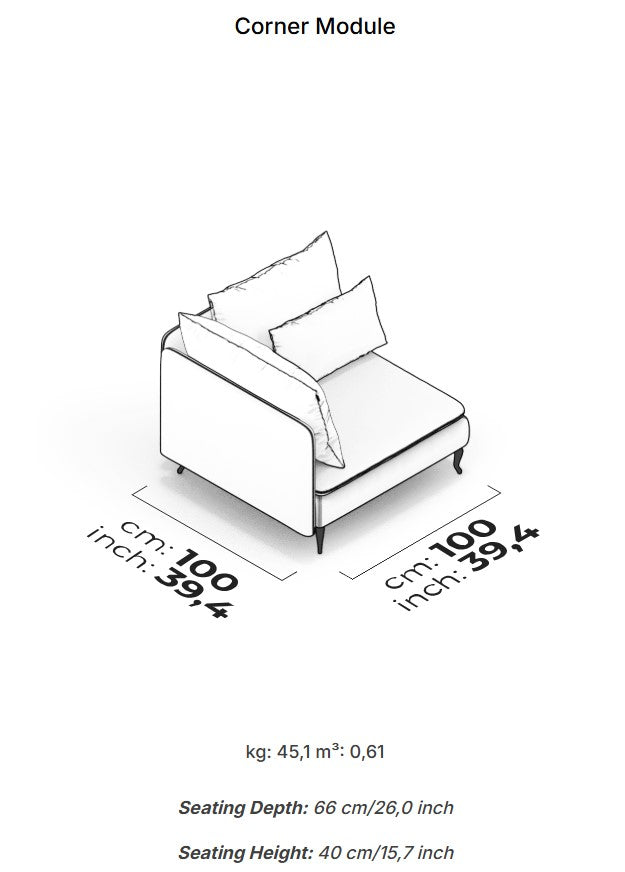 10 модула за модулен диван «Fox»