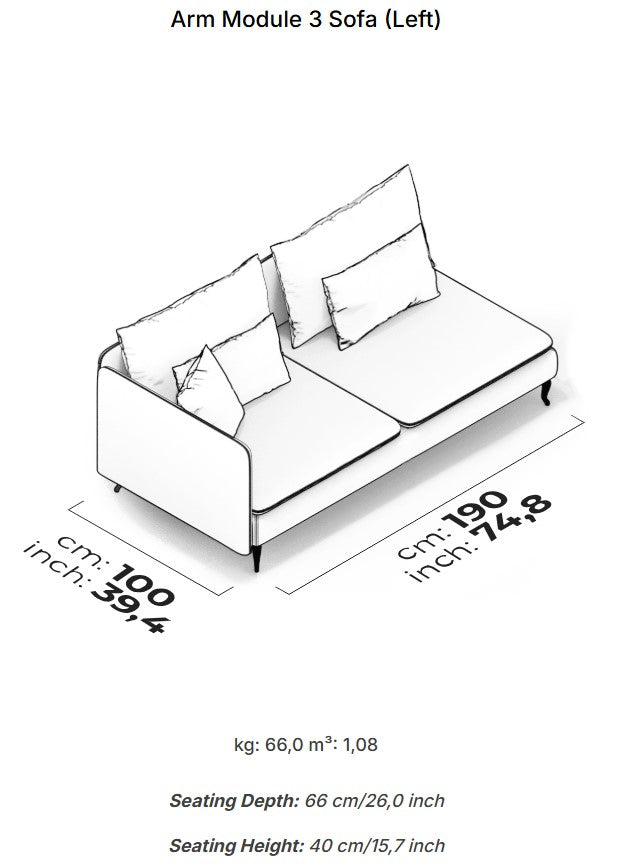 10 модула за модулен диван «Fox»