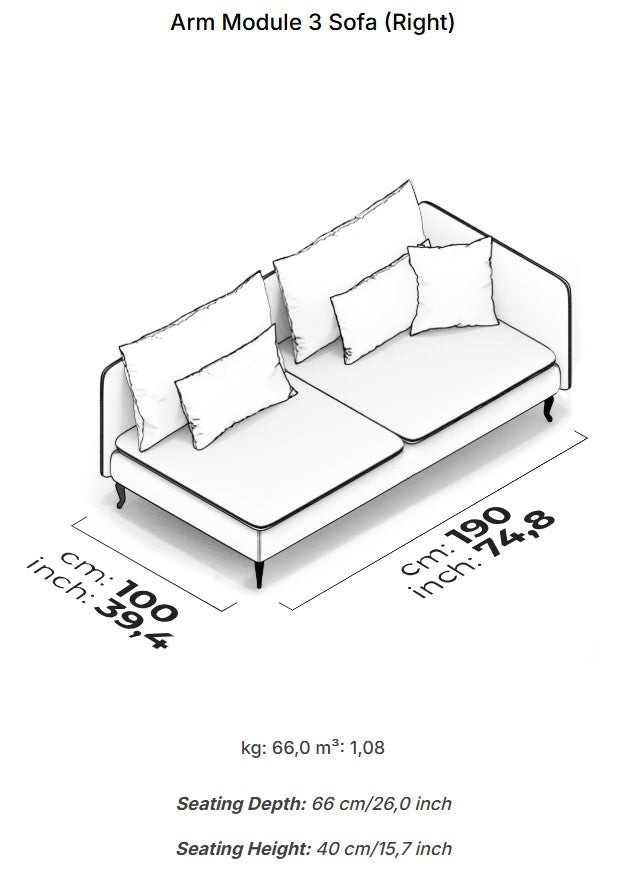 10 модула за модулен диван «Fox»
