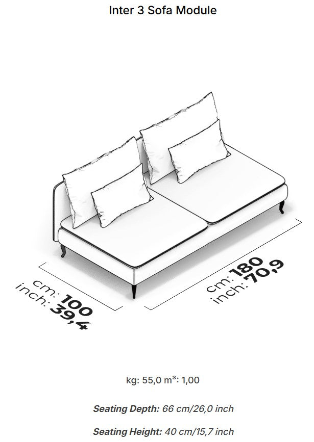 10 модула за модулен диван «Fox»