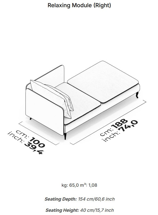 10 модула за модулен диван «Fox»