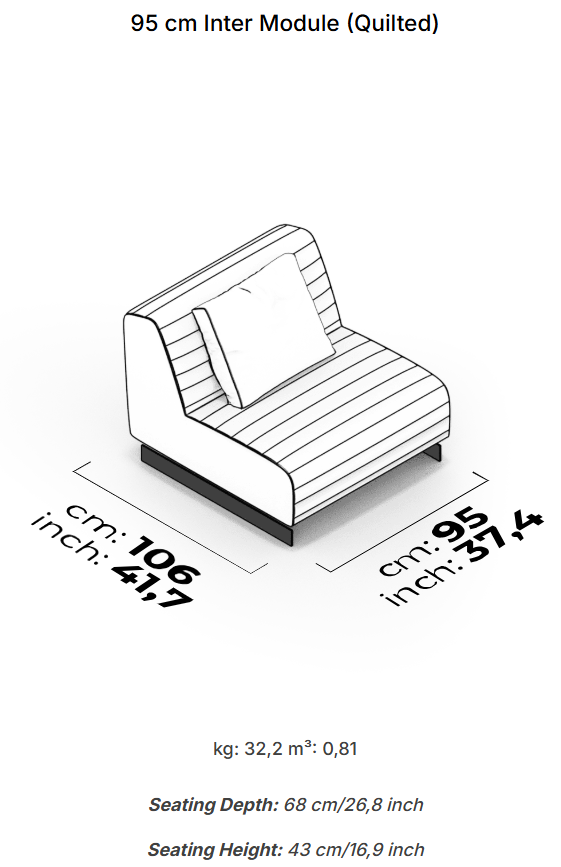 20 модула за модулен диван «Heritage»