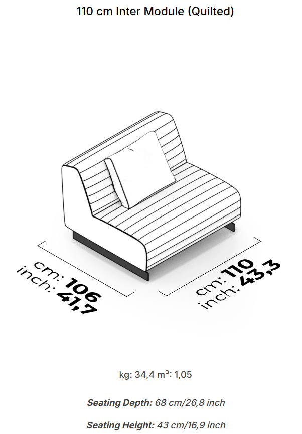 20 модула за модулен диван «Heritage»