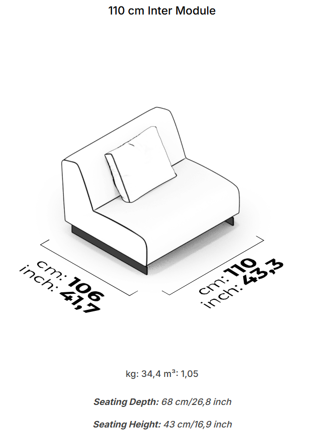 20 модула за модулен диван «Heritage»