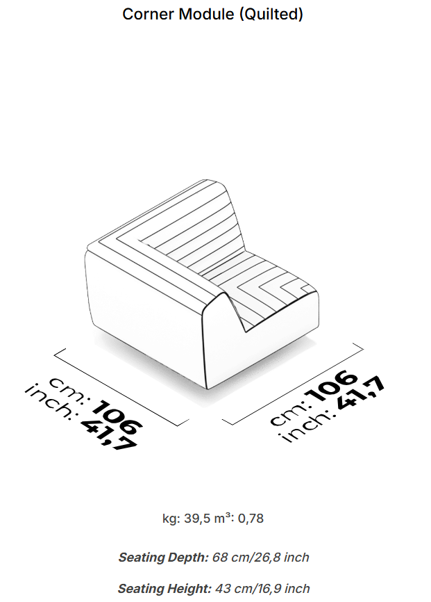 20 модула за модулен диван «Heritage»