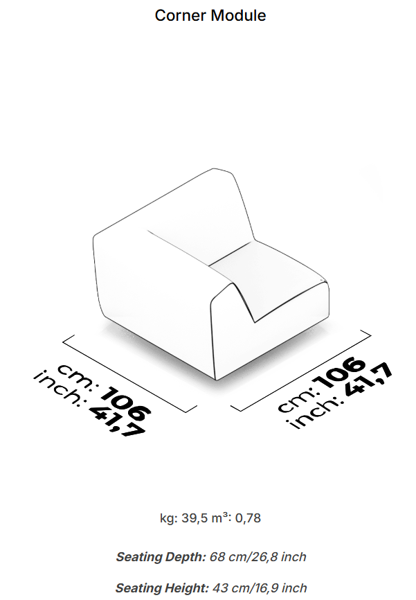 20 модула за модулен диван «Heritage»