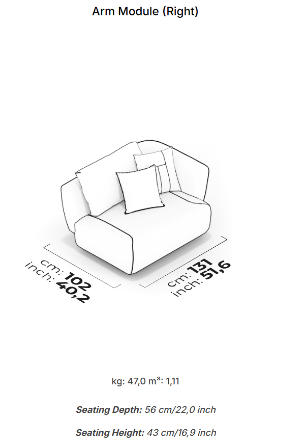 10 модула за модулен диван «Lugano»