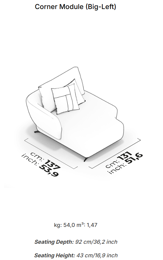 10 модула за модулен диван «Lugano»