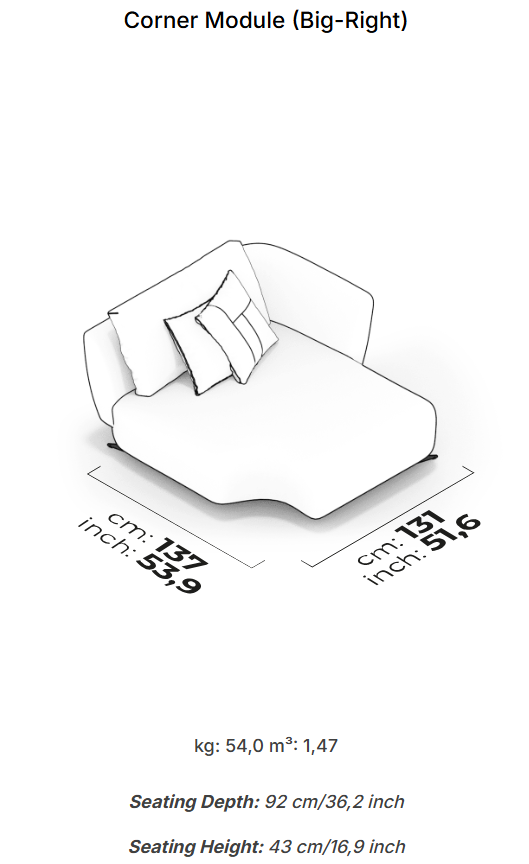 10 модула за модулен диван «Lugano»