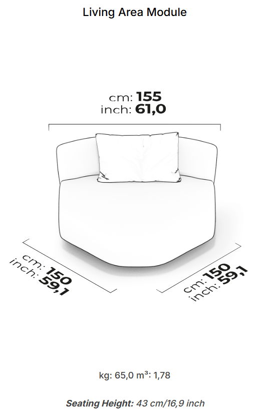 10 модула за модулен диван «Lugano»