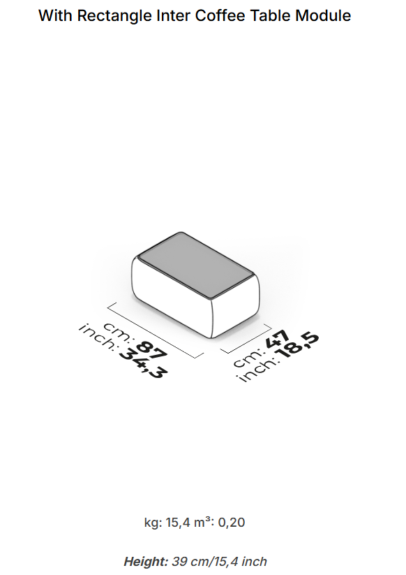 10 модула за модулен диван «Lugano»