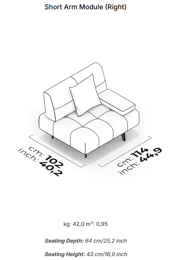 10 модула за модулен разтегателен диван «Panamera Comfort»