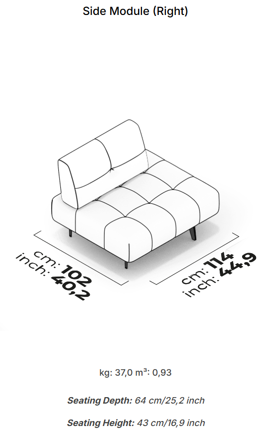 10 модула за модулен разтегателен диван «Panamera Comfort»