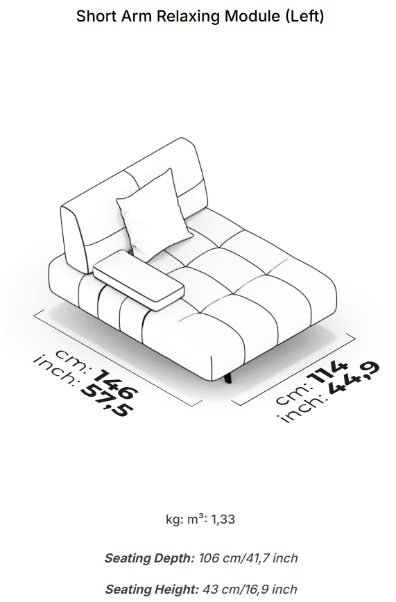 10 модула за модулен разтегателен диван «Panamera Comfort»