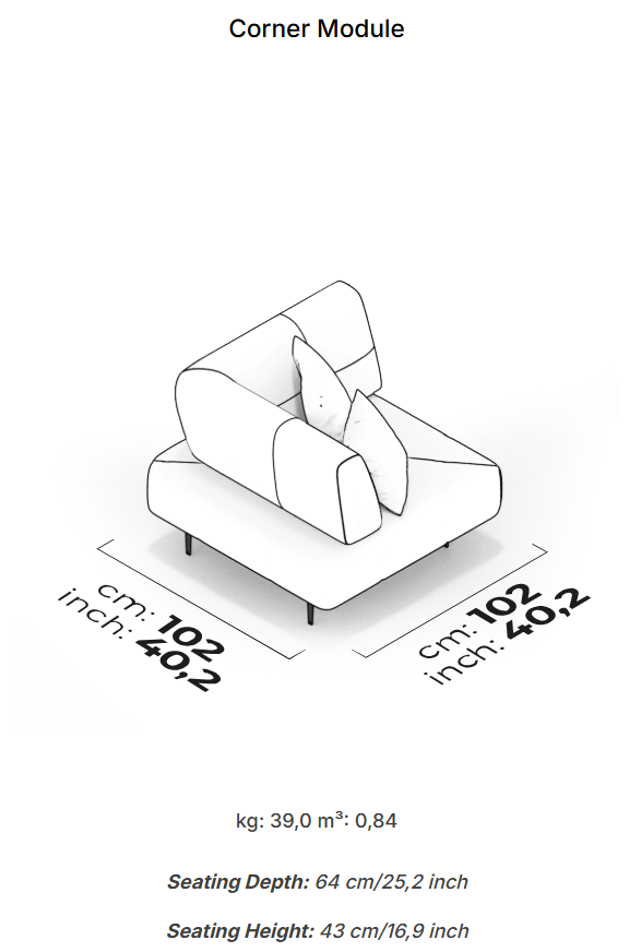 10 модула за модулен разтегателен диван «Panamera Comfort»