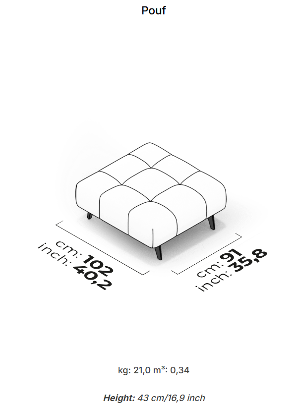 10 модула за модулен разтегателен диван «Panamera Comfort»