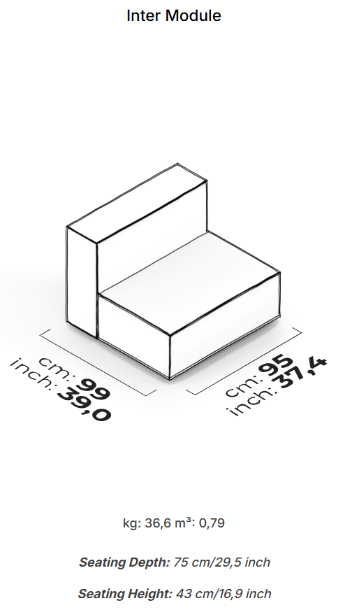 26 модула за модулен диван «Plus Poufy»
